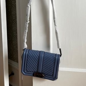 NWT Rebecca Minkoff Chevron Quilted Love Crossbody (small)